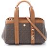Michael Kors Borsa a tracolla Michael Kors ROMEE XS 2Way 32T5G1ZC1B252 tela marrone NUOVA ...
