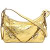 GIVENCHY VOYOU Mini borsa a tracolla a tracolla BB50THB1RM715 pelle oro NUOVA...