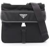 PRADA Borsa a tracolla PRADA RE-NYLON TESSUTO + SAFFIANO 2VH1192DMHF0002 nera