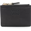 Miu Miu Portafoglio portamonete Miu Miu NAPPA AVIATOR 5MC93MAEFXF0002 pelle nero NUOV...