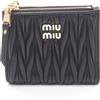 Miu Miu Portafoglio Miu Miu MATELASSE'MIU Matelasse Bi-fold 5ML024AFPPF0002 pelle Ner...