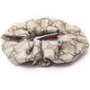 GUCCI GG pattern scrunchie accessorio per capelli seta beige marrone NUOVO donna