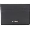 JIL SANDER Card Case borsellino J25VL0009P5458001 pelle nero NUOVO unisex