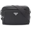 PRADA Borsa a tracolla PRADA TESSUTO + SAFFIAN 2VH1902DMHF0002 nylon nero NUOVA