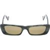 GUCCI Occhiali da sole Gucci eyewear GG0516S-014/INT/SUN plastica nichel verde NUOV...