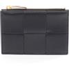 BOTTEGA VENETA Cassetta Portamonete Portafoglio VCQC48425 Pelle Nero NUOVO Donna