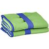 Playshoes Multifunzione Asciugamano da Bagno in Microfibra, Verde 29 (Green), 40 x 80 cm - 2er Pack