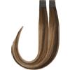 Rapunzel of Sweden Premium Tape Extensions Straight / Classic Tape 4 cm / 8 pieces Hazelnut Caramel Balayage B2.3/5.0 40 cm Extension per capelli 18 g