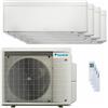 Daikin Condizionatore Daikin Stylish Bianco quadri split 7000+9000+9000+18000 BTU inverter A++ wifi unità esterna 7.4 kW 4MXM80A/FTXA20CW_1/FTXA25CW_2/FTXA50