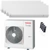 Toshiba Condizionatore Toshiba SHORAI Edge White quadri split 5000+7000+9000+12000 BTU inverter A++ wifi unità esterna 8 kW RAS-4M27G3AVG-E/RAS-M05G3KVSG-E_1/