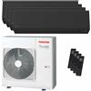 Toshiba Condizionatore Toshiba SHORAI Edge Black quadri split 5000+7000+9000+12000 BTU inverter A++ wifi unità esterna 8 kW RAS-4M27G3AVG-E/RAS-M05G3KVSGB-E_1