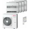 Toshiba Condizionatore Toshiba Console J2 quadri split 9000+9000+9000+9000 BTU inverter A++ unità esterna 8 kW RAS-4M27G3AVG-E/RAS-B10J2FVG-E _4