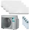 Daikin Condizionatore Daikin Perfera Wall quadri split 5000+5000+5000+5000 BTU inverter A+++ wifi unità esterna 6,8 kW 4MXM68N9-CTXM15R-4
