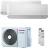 Toshiba Condizionatore Toshiba Seiya Classic 2025 dual split 5000+9000 BTU inverter A++ unità esterna 4 kW RAS-2M14G3AVG-E/RAS-B05B2KVG-E2_1/RAS-B10B2KVG-E2_