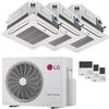 LG Condizionatore LG Cassetta 4 vie LG trial split 9000+9000+12000 BTU inverter A+++ unità esterna 5.3 kW MU3R19.U23/CT09F.NR0_2/CT12F.NR0_1