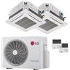LG Condizionatore LG Cassetta 4 vie LG dual split 9000+18000 BTU inverter A+++ unità esterna 6.15 kW MU3R21.U23/CT09F.NR0_1/CT18F.NQ0_1