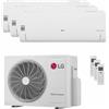 LG Condizionatore LG DUALCOOL Libero Smart trial split 7000+9000+9000 BTU inverter A+++ wifi unità esterna 6.15 kW MU3R21.U23/MS07ET.NSA_1/S09EC.NSJS_2