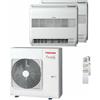 Toshiba Condizionatore Toshiba Console J2 dual split 12000+18000 BTU inverter A+++ unità esterna 8 kW RAS-4M27G3AVG-E/RAS-B13J2FVG-E _1/RAS-B18J2FVG-E _1