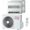 Toshiba Condizionatore Toshiba Console J2 dual split 9000+9000 BTU inverter A++ unità esterna 5,2 kW RAS-2M18G3AVG-E-RAS-B10J2FVG-E-2