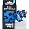 SmellWell Active - Deodorante per scarpe, carbone attivo di bambù, assorbitore di odori, assorbitore di umidità per scarpe, borse e contro i piedi del sudore, odori fastidiosi - Blue Leopard, 1 paio,
