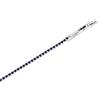 Donipreziosi Bracciale Tennis in Acciaio Inox con Zirconi taglio Brillante, Spessore 2 mm Lunghezza regolabile, disponibile in più colori - Uomo e Donna Unisex (Blu)