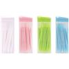 Cerioll Stuzzicadenti a Doppia Punta, 200 Pezzi in Plastica Colorata - Stick Interdentali, Spazzola Interdentale, Doppia Testa (Colore Casuale)
