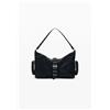 Desigual, Borsa media traforata, Donna, Poliuretano, Nero, U