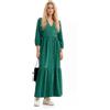 Desigual, Abito lungo texture, Poliestere, Verde, L