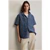 Desigual, camicia a quadri blu, Uomo, Cotone, Blu, L