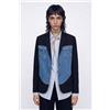 Desigual, Blazer ibrido trucker, Blu, 36