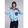 Desigual, Maglione in maglia con doppia zip, Uomo, Blu, L
