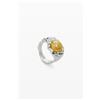 Desigual, Anello perla placcato argento Zalio, Nero, 14