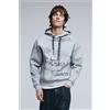 Desigual, felpa con cappuccio con lettering, Uomo, Nero, L