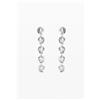 Desigual, Orecchini a cascata con spirali placcati in argento Zalio, Nero, U