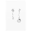 Desigual, Orecchini irregolari conchiglie argento Zalio, Nero, U