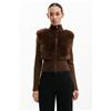 Desigual, Cardigan cioccolato, Donna, Marrone, L