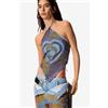 Desigual, Blusa di denim Masha Popova, Donna, Cotone, Giallo, L/XL