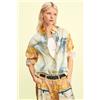 Desigual, Camicia ibrida in denim, Donna, Cotone, Giallo, L