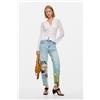 Desigual, pantalone di jeans Amalfi, Donna, Cotone, Blu, 34