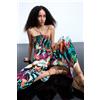 Desigual, tuta stampata tropicale, Donna, Viscosa, Nero, L
