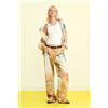 Desigual, Pantaloni stampati ibridi, Donna, Lyocell, Giallo, L