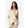 Desigual, cappotto asimmetrico masha popova, Donna, Cotone, Bianco, L