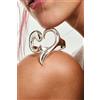 Desigual, bracciale cuore zalio, Nero, U