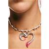 Desigual, ciondolo cuore zalio, U