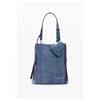 Desigual, zainetto piccolo in denim con cuore, Donna, Cotone, Blu, U