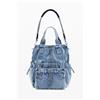 Desigual, zaino grande in denim, Donna, Cotone, Blu, U