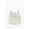 Desigual, zaino medio con lettering, Donna, Poliuretano, Bianco, U