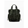 Desigual, zaino multi-posizione cerato, Donna, Poliammide, Verde, U