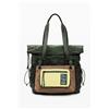 Desigual, zaino voyager bicolore cerato, Donna, Poliammide, Verde, U