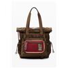 Desigual, zaino grande voyager multiposizione, Donna, Poliammide, Marrone, U